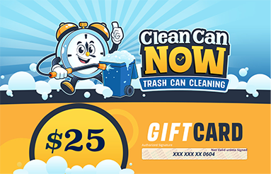 Trash can cleaning gift card
