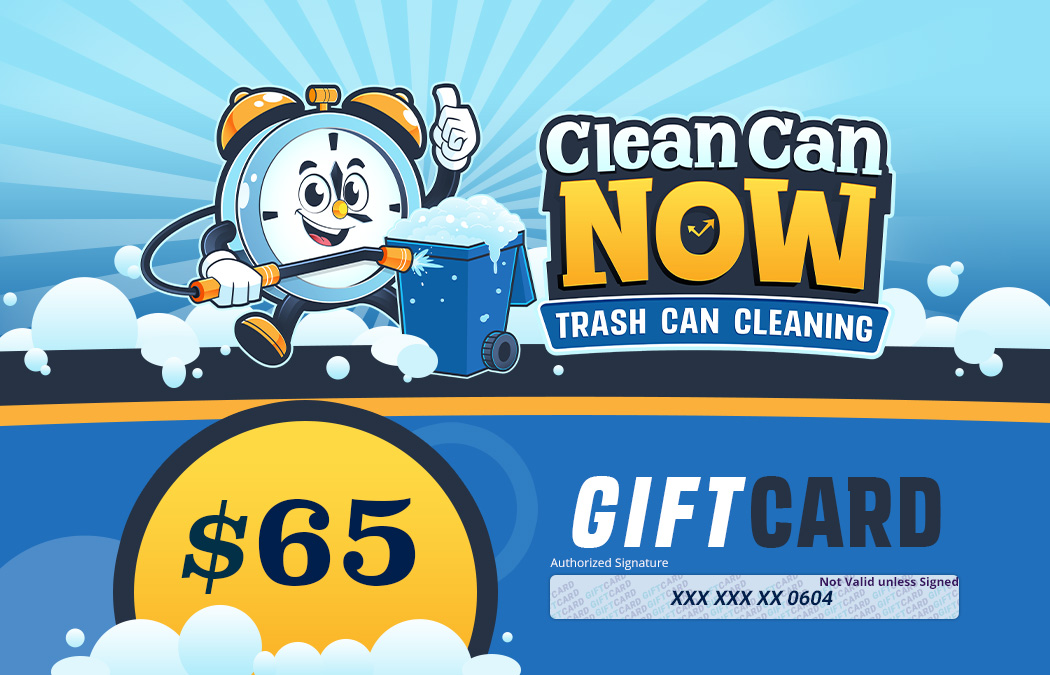 Trash can cleaning gift card