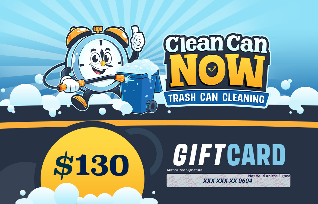 Trash can cleaning gift card