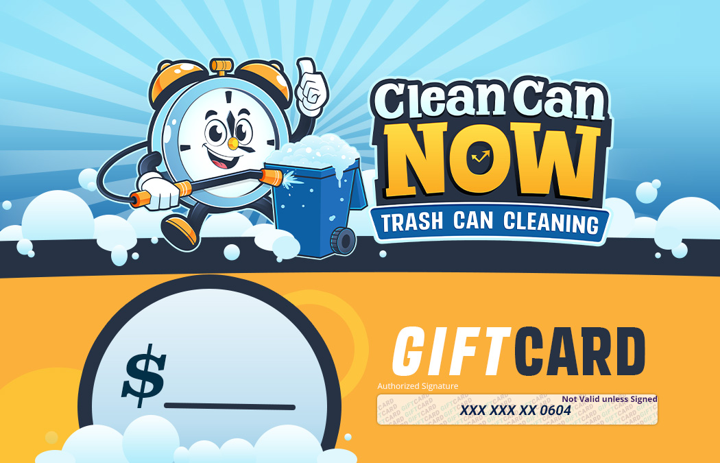 Trash can cleaning gift card