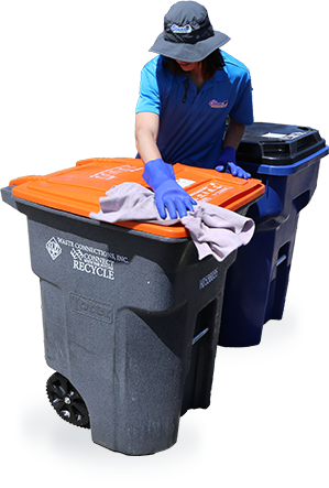 Trash can cleaning